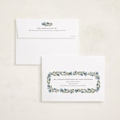 "wreath wrap" - Holiday Cards in Blue Spruce by Jen Owens - FREE Recipient Addressing