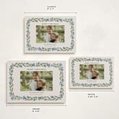 "wreath wrap" - Holiday Cards in Blue Spruce by Jen Owens - Formats Available