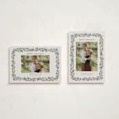 "wreath wrap" - Holiday Cards in Blue Spruce by Jen Owens - Photo Orientation Options