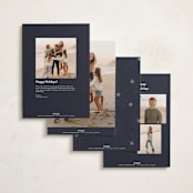 "Christmas Classic" - Holiday Cards in Navigation by Design Lotus - Back of Card Options