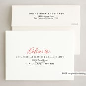 "No Matter What" - Holiday Cards in Crimson by J. Dario Design Co. - FREE Recipient Addressing