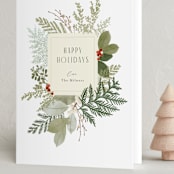 "Juniper" - Holiday Cards in Starlight by Jennifer Wick - Folded Card