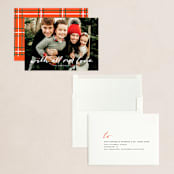 "sending all our LOVE" - Holiday Cards in Moon by Tanya Lee of Frooted Design - Assembled
