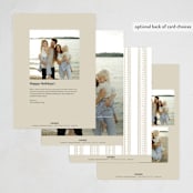 "Corner Note" - Holiday Cards in Snow by Stephanie Hawkes - Back of Card Options