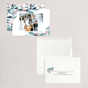 "Wintery Eucalyptus" - Holiday Cards in Snow by Angel Walker - Assembled