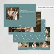 "Dr. Nutcracker" - Holiday Cards in Midnight Teal by Tennie and Co. - Back of Card