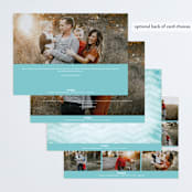 "Aquarelle" - Holiday Cards in Ash by cambria - Back of Card Options