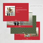"Tartan" - Holiday Cards in Stocking by Wildfield Paper Co - Back of Card Options