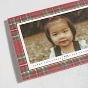 "Tartan" - Holiday Cards in Stocking by Wildfield Paper Co - Detail