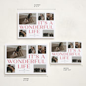 "It's A Wonderful Life" - Holiday Cards in Santa Suit by Paula Pecevich - Formats Available