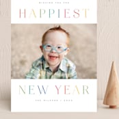 "Colorful Year" - Holiday Cards in Rainbow by Michelle Taylor - Front