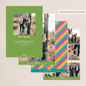 "Colorful Year" - Holiday Cards in Rainbow by Michelle Taylor - Back of Card Options