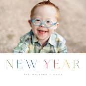 "Colorful Year" - Holiday Cards in Rainbow by Michelle Taylor - Detail