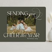 "In the Highest" - Holiday Cards in Olive by Heather Cairl - Front
