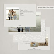"Faith, community and love" - Holiday Cards in Snow by N. - Back of Card Options