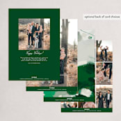 "Blithely" - Holiday Cards in Shamrock by Alaina Cherup - Back of Card Options