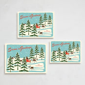 "Vintage North Pole" - Holiday Cards in Sleigh Ride by Lauren Jinhee - Formats Available