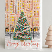 "city christmas tree" - Holiday Cards in Cornucopia by Cass Loh - Folded Card