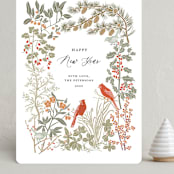 "Winter Greens" - Holiday Cards in Spruce by Cedar and Grey - Front