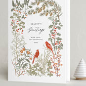 "Winter Greens" - Holiday Cards in Spruce by Cedar and Grey - Folded Card