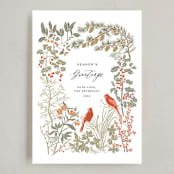 "Winter Greens" - Holiday Cards in Spruce by Cedar and Grey - Full Design
