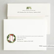 "Classic Home" - Holiday Cards in Cinder by Erin L. Wilson - FREE Recipient Addressing