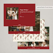 "Around the Table" - Holiday Cards in Holly Berry by Jamie Alexander - Back of Card
