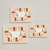 "Around the Table" - Holiday Cards in Holly Berry by Jamie Alexander - Formats Available