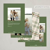 "Tartan Plaid" - Holiday Cards in Christmas Morning by Megan Cash - Back of Card Options