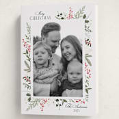 "Always Merry" - Holiday Cards in Candy Cane by Susan Moyal - Folded Card