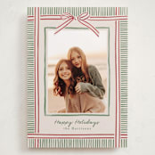 "Holiday Wrap" - Holiday Cards in Moss by Chris Griffith - Front