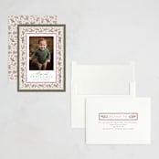 "Pine Frame" - Holiday Cards in Wreath by Everett Paper Goods - Assembled