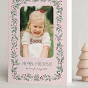 "Sketched Holly" - Holiday Cards in Candy by frau brandt - Folded Card