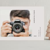 "Photogenic" - Holiday Cards in Titanium by Gwen Bedat - Front