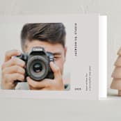 "Photogenic" - Holiday Cards in Titanium by Gwen Bedat - Folded Card