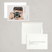 "Photogenic" - Holiday Cards in Titanium by Gwen Bedat - Assembled