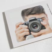 "Photogenic" - Holiday Cards in Titanium by Gwen Bedat - Detail