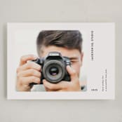 "Photogenic" - Holiday Cards in Titanium by Gwen Bedat - Full Design