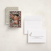 "Teaberry Stained Glass" - Holiday Cards in Garland by Thomas Ward - Assembled
