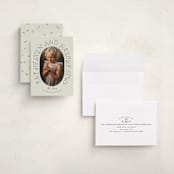 "Flora" - Holiday Cards in Mint by Brynne Foster - Assembled
