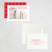 "Merry Title" - Holiday Cards in Poinsettia by Brooke Chandler - Assembled