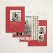 "Disney’s mickey Vintage holiday greens" - Holiday Cards in Stocking by Creo Study - Back of Card Options