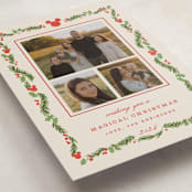 "Disney’s mickey Vintage holiday greens" - Holiday Cards in Stocking by Creo Study - Detail