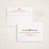 "Disney’s mickey Vintage holiday greens" - Holiday Cards in Stocking by Creo Study - FREE Recipient Addressing