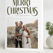 "Darcy" - Holiday Cards in Snow by Robert and Stella - Folded Card