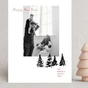 "Treelot" - Holiday Cards in Ash by Robin Ott - Front