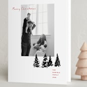 "Treelot" - Holiday Cards in Ash by Robin Ott - Folded Card