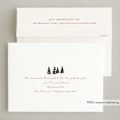 "Treelot" - Holiday Cards in Ash by Robin Ott - FREE Recipient Addressing