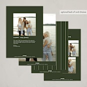 "serif snapshot" - Holiday Cards in Cream by Ellen Schlegelmilch - Back of Card Options