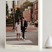 "serif snapshot" - Holiday Cards in Cream by Ellen Schlegelmilch - Folded Card